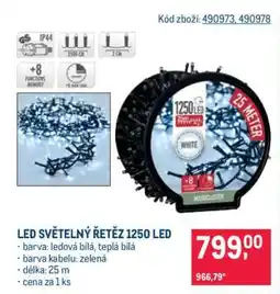 Makro LED SVĚTELNÝ ŘETĚZ 1250 LED nabídka