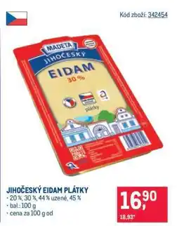 Makro Jihočeský eidam plátky nabídka