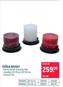 Makro SVÍČKA ADVENT nabídka