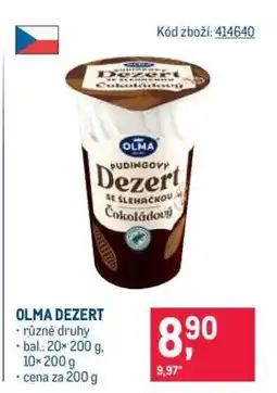 Makro Olma Dezert nabídka