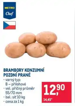 Makro Brambory konzumní pozdní prané nabídka