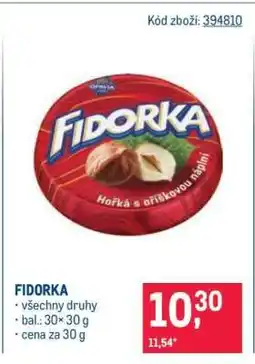 Makro Fidorka nabídka