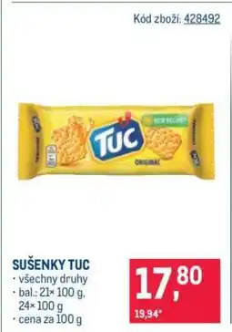 Makro Sušenky Tuc nabídka