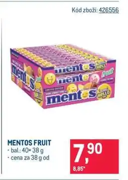 Makro Mentos Fruit nabídka