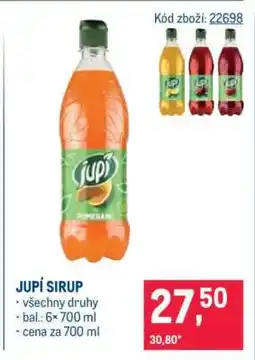 Makro Jupí sirup nabídka