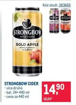 Makro Strongbow cider nabídka