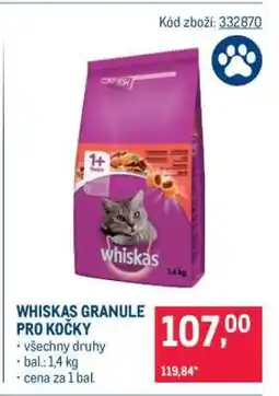 Makro Whiskas Granule pro kočky nabídka