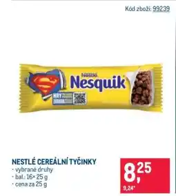 Makro Nestlé Cereální tyčinky nabídka