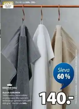 JYSK Kronborg Ručník SORUNDA nabídka