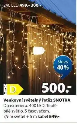 JYSK Venkovní světelný řetěz SNOTRA nabídka