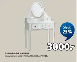 JYSK TOALETNÍ STOLEK MALLING nabídka