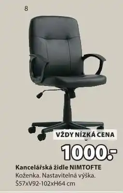 JYSK KANCELÁŘSKÁ ŽIDLE NIMTOFTE nabídka