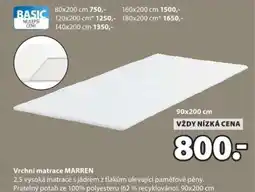 JYSK Vrchní matrace MARREN nabídka