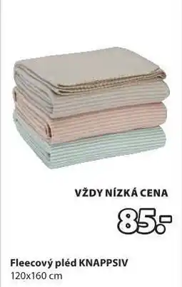 JYSK Fleecový pléd KNAPPSIV nabídka