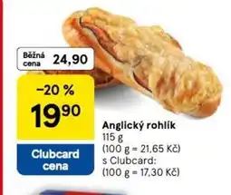 Tesco Anglický rohlík nabídka