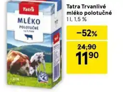 Tesco Tatra Trvanlivé mléko polotučné nabídka