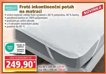 Norma Froté inkontinenční potah na matraci nabídka