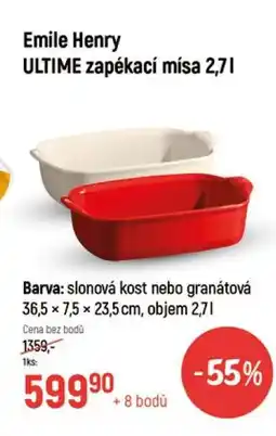 Globus Emile Henry ULTIME zapékací mísa 2,7 l nabídka