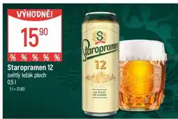 Globus STAROPRAMEN 12 světlý ležák plech | 0,5 l nabídka