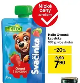 Tesco HELLO Ovocná kapsička nabídka