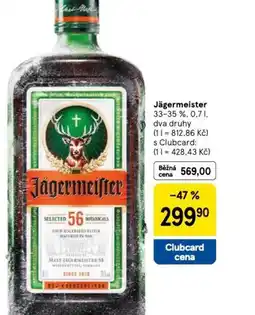 Tesco Jägermeister nabídka