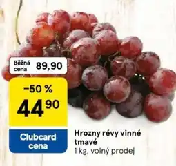 Tesco Hrozny révy vinné tmavé nabídka