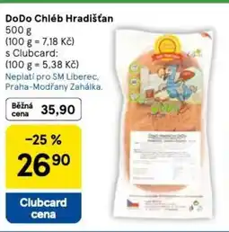 Tesco DoDo Chléb Hradišťan nabídka