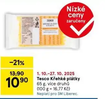 Tesco Tesco křehké plátky nabídka