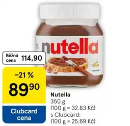 Tesco Nutella nabídka