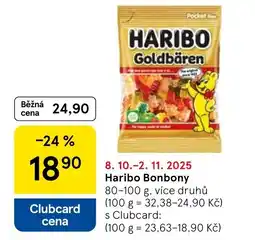 Tesco HARIBO Bonbony nabídka