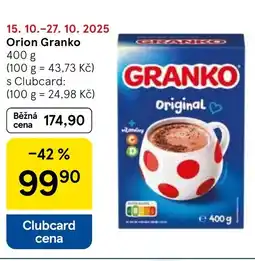 Tesco Orion Granko nabídka