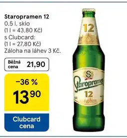 Tesco Staropramen 12 nabídka