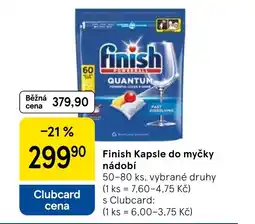Tesco Finish Kapsle do myčky nádobí nabídka