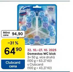 Tesco Domestos WC blok nabídka
