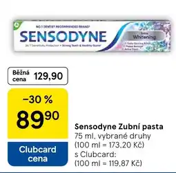 Tesco Sensodyne Zubní pasta nabídka