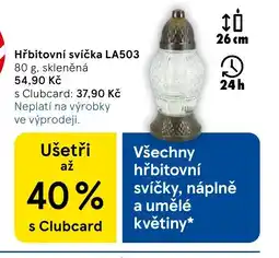 Tesco Hřbitovní svíčka LA503 nabídka