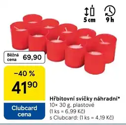 Tesco Hřbitovní svíčky náhradní nabídka