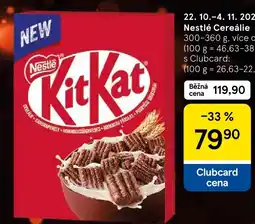 Tesco Nestlé Cereálie nabídka