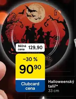 Tesco Halloweenský talíř nabídka