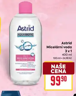 Billa Astrid Micelární voda 3 v1 nabídka