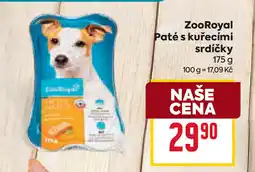 Billa ZooRoyal Paté s kuřecími srdíčky nabídka