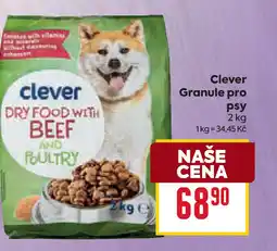 Billa Clever Granule pro psy nabídka