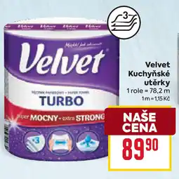 Billa Velvet Kuchyňské utěrky nabídka