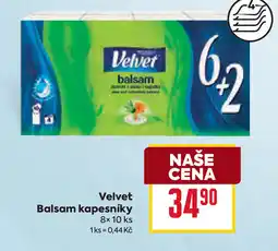 Billa Velvet Balsam kapesníky nabídka