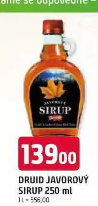 Trefa DRUID JAVOROVÝ SIRUP 250 ml nabídka