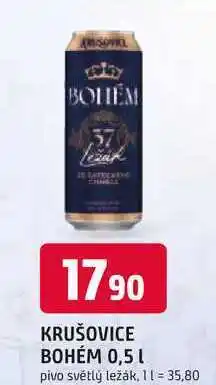 Trefa KRUŠOVICE BOHÉM 0,5 L nabídka