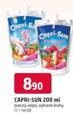 Trefa Capri-Sun 200ml ovocný nápoj, vybrané druhy nabídka