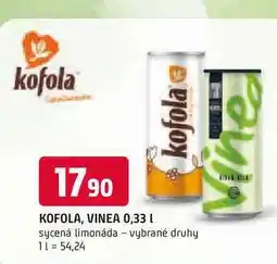 Trefa KOFOLA, VINEA 0,33l nabídka