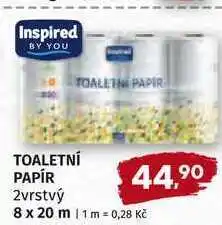 Trefa Inspired BY YOU TOALETNÍ PAPÍR 2vrstvý 8ks nabídka