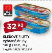 Trefa Dle Gusta SLEĎOVÉ FILETY 170g nabídka